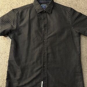 Stylish Black Patterned Men's Shirt